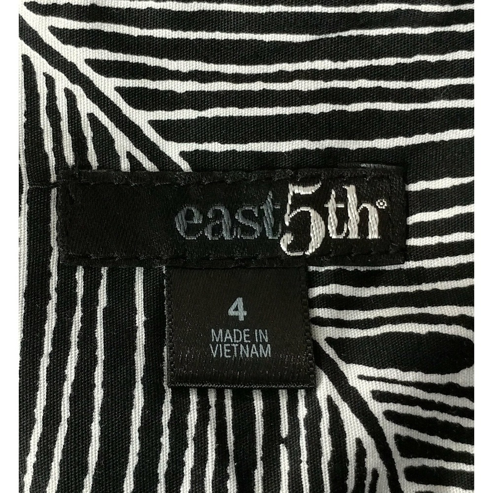 New East 5th Women Skirt, Size 4, black, white,‎ green, cotton - Picture 3 of 4